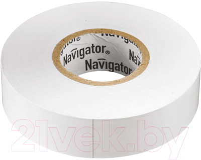 Изолента Navigator NIT-B15-20 / WH 71102