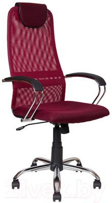 Кресло офисное Алвест AV 142 CH (черный/бордовый)