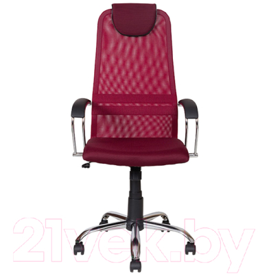Кресло офисное Алвест AV 142 CH (черный/бордовый)