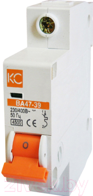 Выключатель автоматический КС ВА 47-39 1P 4А В / 80204