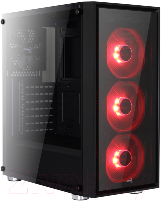 Корпус для компьютера AeroCool Quartz Red