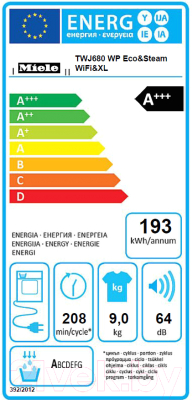 Сушильная машина Miele TWJ 680 WP WhiteEdition / 12WJ6802RU