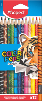 Набор цветных карандашей Maped Color' Peps Animal (12шт) - 
