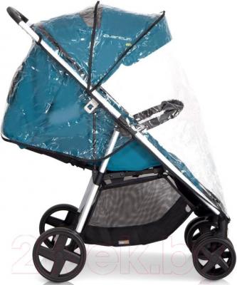 Детская прогулочная коляска EasyGo Quantum White (Carbon) - дождевик