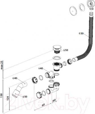 Сифон Radaway R135 - схема