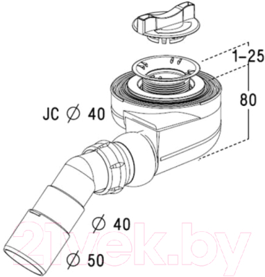 Сифон Radaway 5 SL1