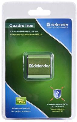 USB-хаб Defender Quadro Iron / 83506 - упаковка