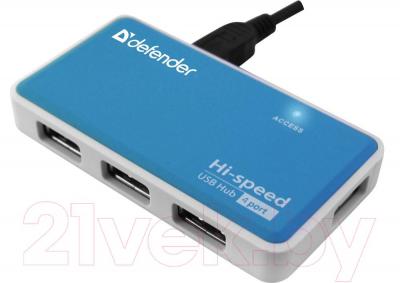 USB-хаб Defender Quadro Power / 83503 - общий вид