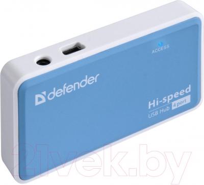 USB-хаб Defender Quadro Power / 83503 - вполоборота