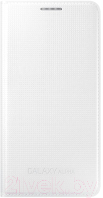 Чехол-флип Samsung Flip Cover (белый, для Galaxy Alfa/G850F)