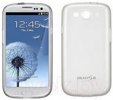 Чехол-накладка Samsung Protective Cover (белый, для Galaxy S3/I9300)