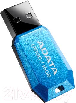 Usb flash накопитель A-data UV100 (16 GB, синий) - общий вид