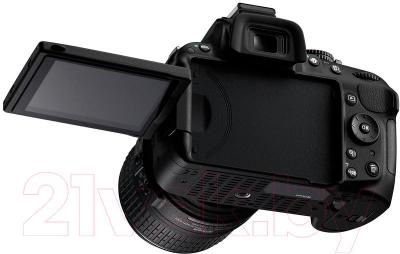 Зеркальный фотоаппарат Nikon D5200 Kit (18-55mm VR II, черный) - общий вид