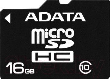 Карта памяти A-data microSDHC (Class 10) 16GB (AUSDH16GCL10-R) - общий вид