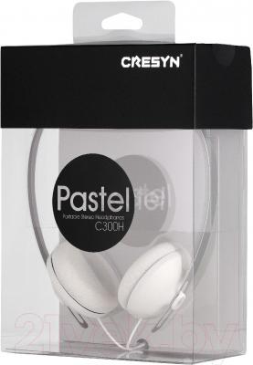 Наушники Cresyn C300H Pastel (белый) - упаковка