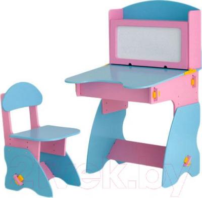 Комплект мебели с детским столом Столики Детям РГ-1 (розово-голубой) - общий вид