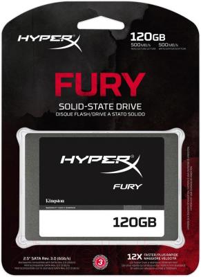 SSD диск Kingston HyperX Fury 120GB (SHFS37A/120G) - общий вид
