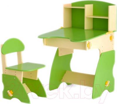 Комплект мебели с детским столом Столики Детям БC-2 (бежево-салатовый) - общий вид