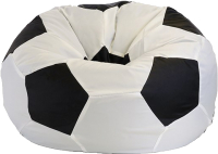 Бескаркасное кресло Flagman Мяч Стандарт М1.1-01 (белый/черный) - 