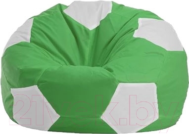 Бескаркасное кресло Flagman Мяч Стандарт М1.1-0400 (зеленый с белым)