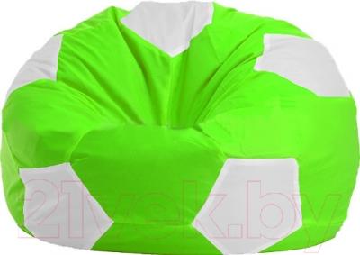 Бескаркасное кресло Flagman Мяч Стандарт М1.1-2100 (салатовый с белым)