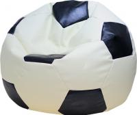 Бескаркасное кресло Flagman Мяч Стандарт М1.3-1016 (белый с черным) - 