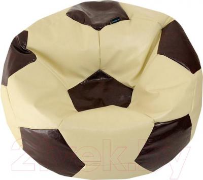 Бескаркасное кресло Flagman Мяч Стандарт М1.3-1126 (светло-бежевый/темно-коричневый)