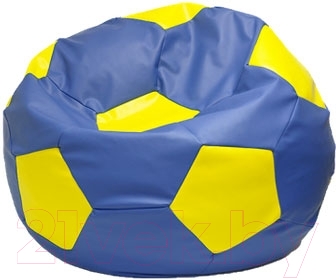 Бескаркасное кресло Flagman Мяч Стандарт М1.3-0308 (синий с желтым)