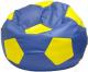 Бескаркасное кресло Flagman Мяч Стандарт М1.3-0308 (синий с желтым) - 