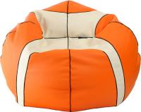 Бескаркасное кресло Flagman Мяч баскетбольный Стандарт М1.3-2010б (оранжево-белый) - 