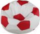 Бескаркасное кресло Flagman Мяч Стандарт М1.3-1009 (белый с красным) - 