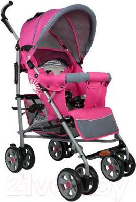 Детская прогулочная коляска INFINITY Lider Light (розовый) - общий вид