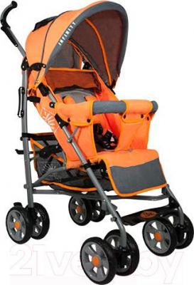 Детская прогулочная коляска INFINITY Lider Light (оранжевый) - общий вид