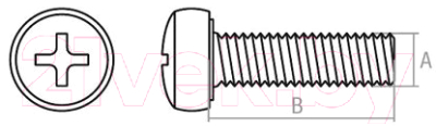 Винт Starfix Полусферическая головка М3x16 DIN 7985 / SMC1-51178-1000 (1000шт, оцинкованный)