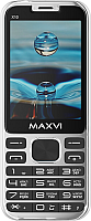 Мобильный телефон Maxvi X10 (серебристый) - 