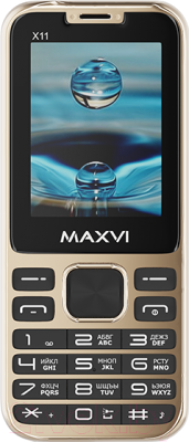 Мобильный телефон Maxvi X11 (Metallic gold)