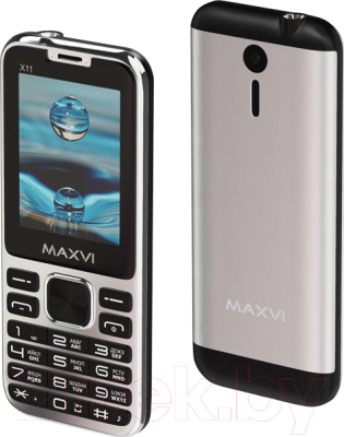 Мобильный телефон Maxvi X11 (Metallic silver)