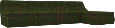 Оттоманка Лига Диванов Холидей Модуль / 101896 (микровельвет зеленый) - Собранный комплект модулей - Модульный угловой диван