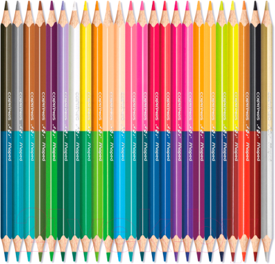 Набор цветных карандашей Maped Duo / 829602 (24шт)