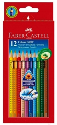Набор цветных карандашей Faber Castell Castell Grip 2001 (12шт)