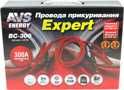 Стартовые провода AVS Energy Expert BC-300 / 43725