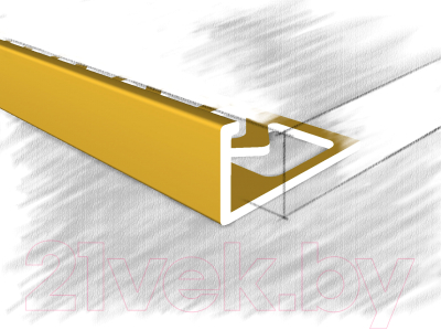 Профиль декоративный КТМ-2000 228-82 А 2.5м (золото)
