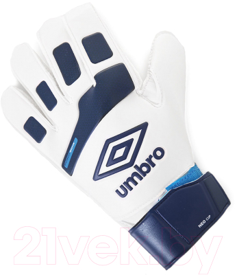 Перчатки вратарские Umbro Neo Cup Glove 20498U-CIB (белый/темно-синий/голубой, р-р 11)