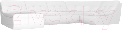 Модуль мягкий Лига Диванов Холидей Модуль / 101925 (экокожа белый) - Собранный комплект модулей - Модульный угловой диван