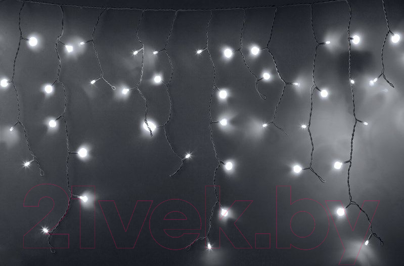 Светодиодная бахрома Neon-Night Айсикл 255-036 (2.4x0.6м, белый)