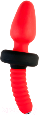 Вибропробка ToyFa Black & Red / 901338-9 (красный)