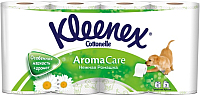 Туалетная бумага Kleenex Cottonelle Aroma Care Нежная ромашка (8рул) - 