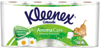 Туалетная бумага Kleenex Cottonelle Aroma Care Нежная ромашка (8рул) - 
