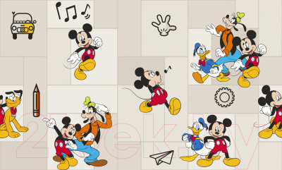 

Флизелиновые обои Erismann, Бежевый, Disney E-D-001A