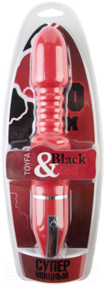 Вибратор ToyFa Black & Red / 901351-9 (красный)